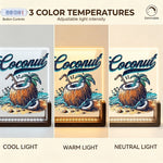 Load image into Gallery viewer, Acrylic Night Light 5"x7" (3 Color Temps Walnut Base)
