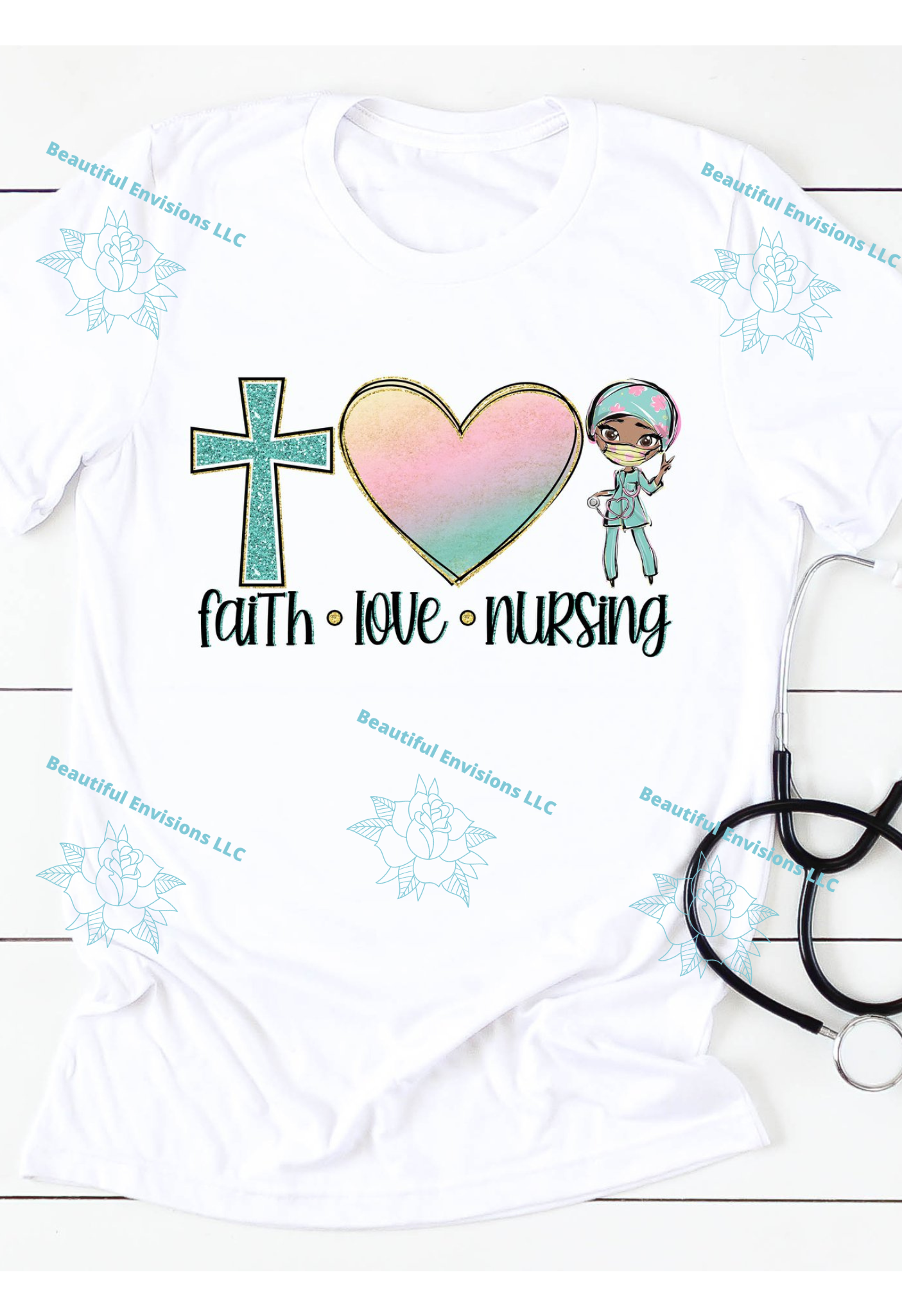 "Faith, Love, Nursing" Shirt