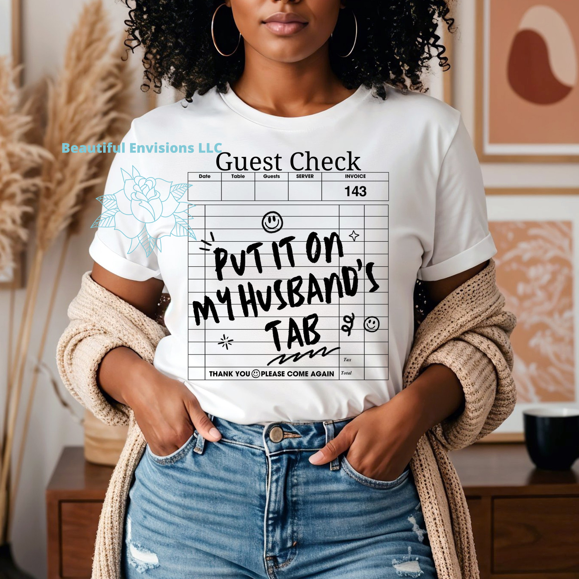 "Put It On My Husband's Tab" Shirt
