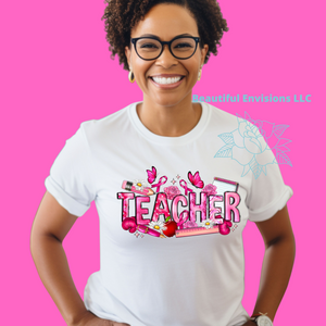 "Breast Cancer Awareness-Teacher" Shirt