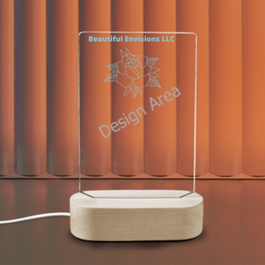Acrylic Photo Print with Lighted Stand