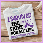 Load image into Gallery viewer, &quot;I survived the fight&quot; T-shirt
