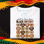 Load image into Gallery viewer, "What We Learn From Black History" Shirt

